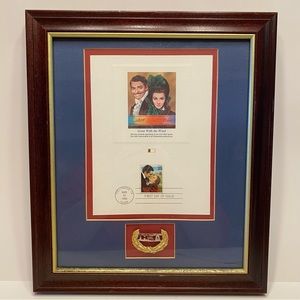 Gone With The Wind 1990 Framed Commemorative First Day of Issue Stamp